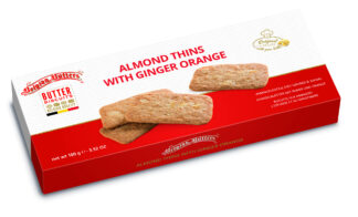 100g Almond Thins with Ginger Orange
