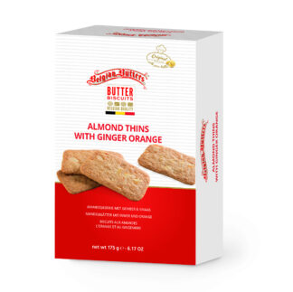 175g Almond Thins with Ginger Orange